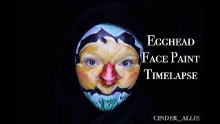 That's What I Call an Egg Head - Easter Face Paint, Makeup Timelapse Tutorial