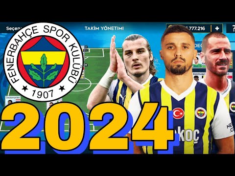 DLS FENERBAHÇE 2024 YAMASI GÜNCEL KADRO 🔥 Bonucci, Çağlar, Krunic ⭐