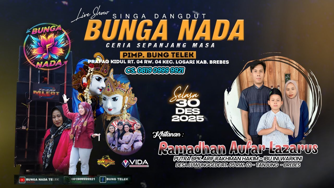 🔴LIVE Singa Dangdut BUNGA NADA | Khitan 