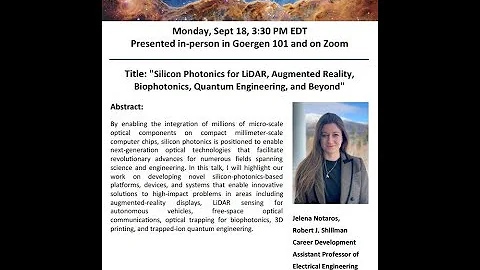 Silicon Photonics for LiDAR, Augmented Reality, Biophotonics, Quantum Engineering, and Beyond