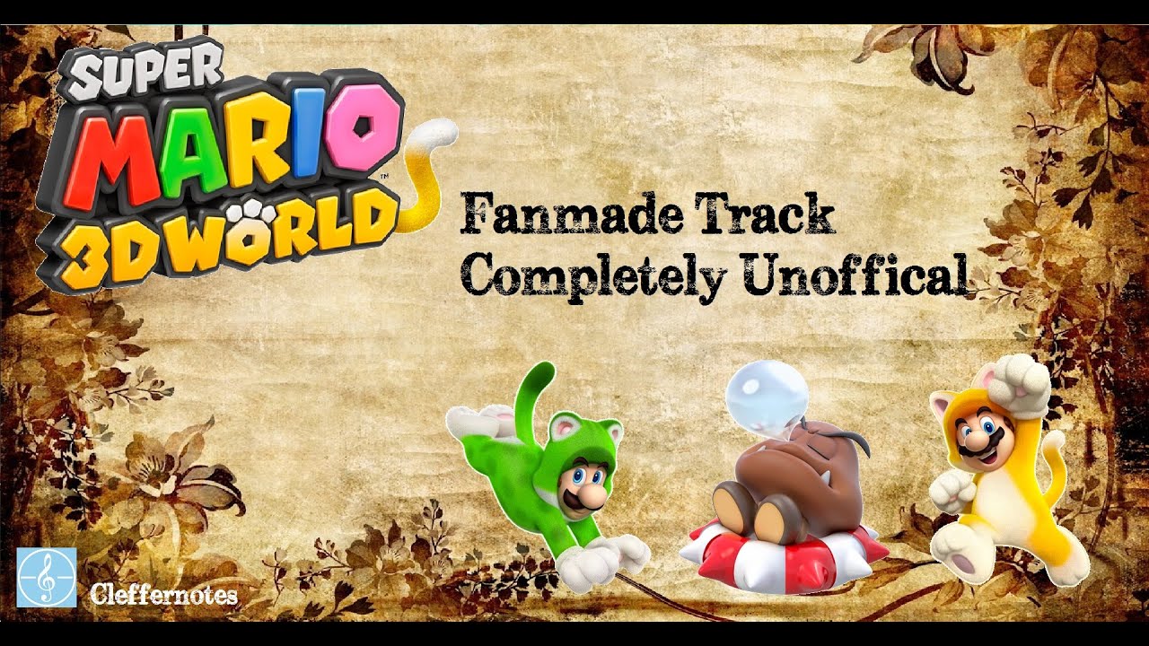 Super Mario 3D World Music Title Screen My Rendition YouTube