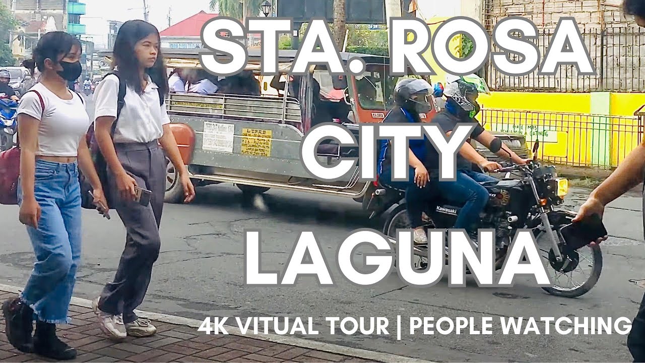 Sta. Rosa City Laguna - 4K Vitual Tour | People Watching - YouTube