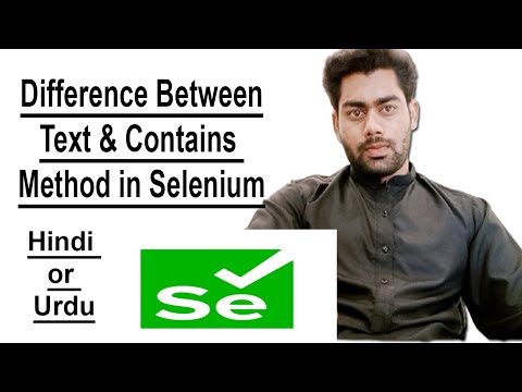 How to Use Text() and Contains Method in XPath Selenium WebDriver || java