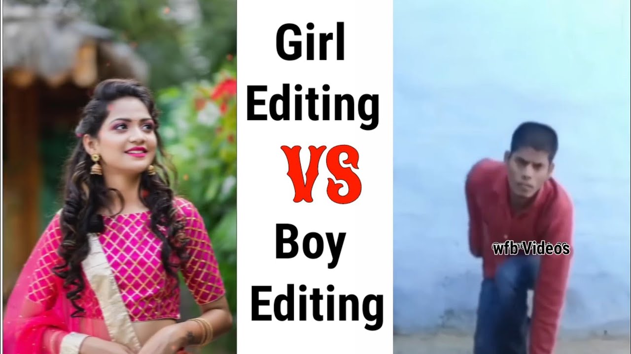Girl editing vs boy editing😂 | girl vs boy 