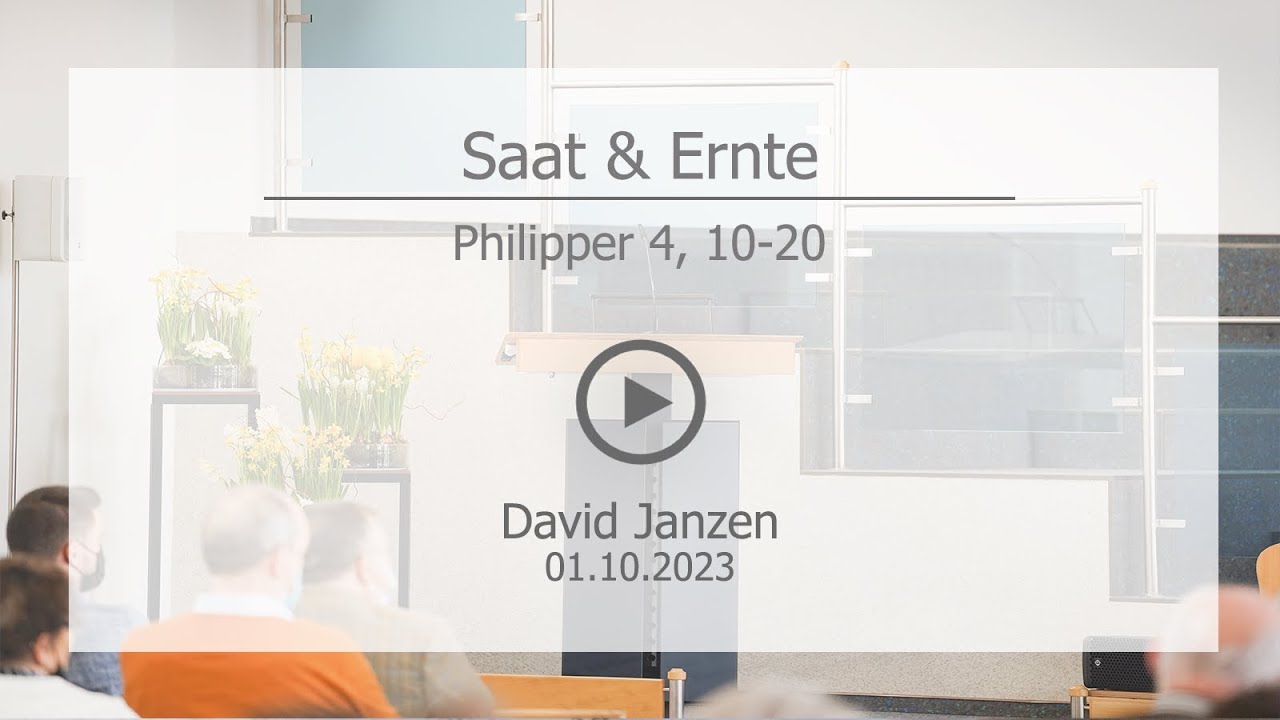 Saat & Ernte - David Janzen