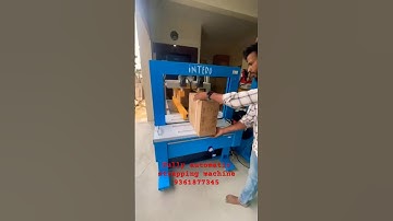 Fully automatic strapping machine 9361877345 #interopactec #strappingmachine
