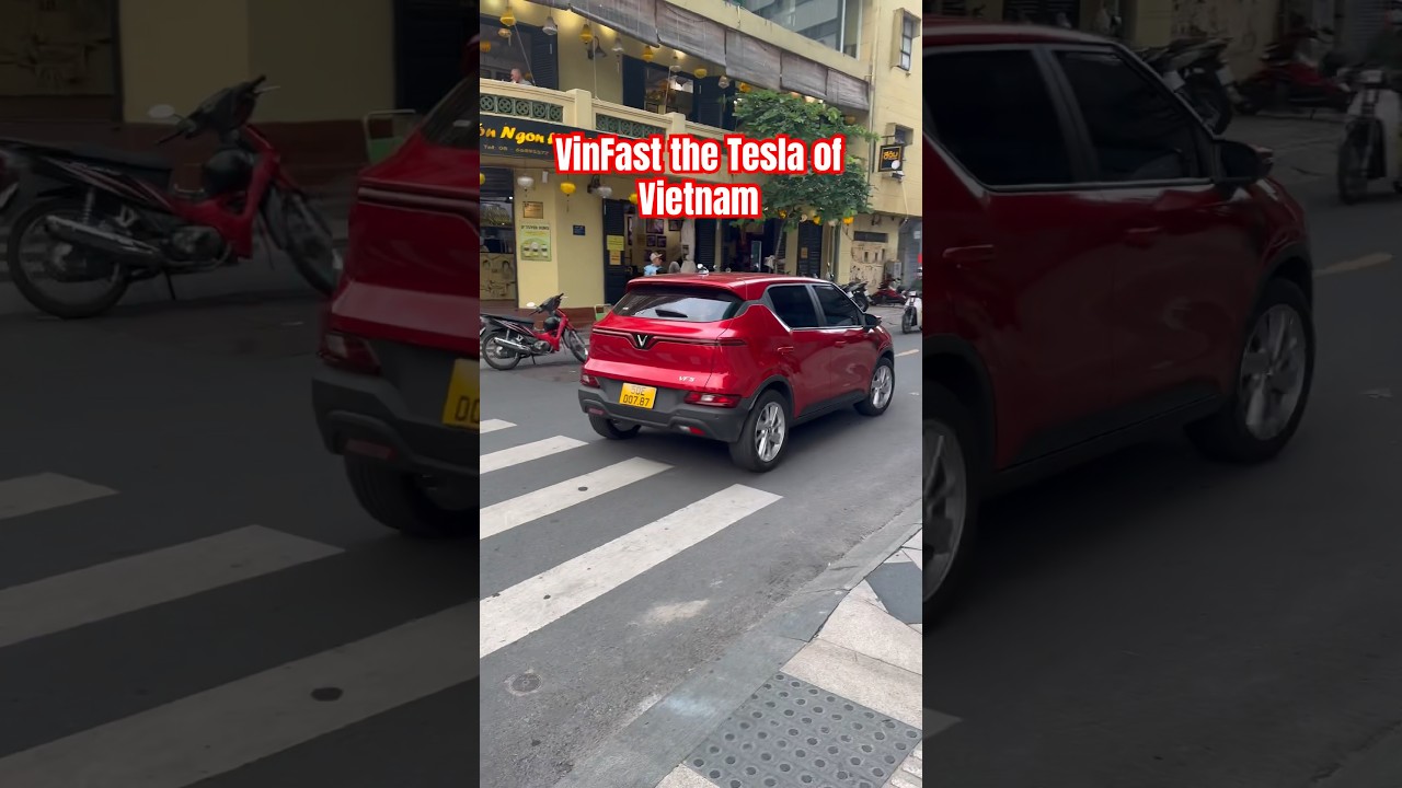 Tesla of Vietnam VinFast electric car #electriccar #vinfast #tesla #green #vietnam  cheap model!! 
