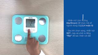 Cách sử dụng cân Tanita BC-859