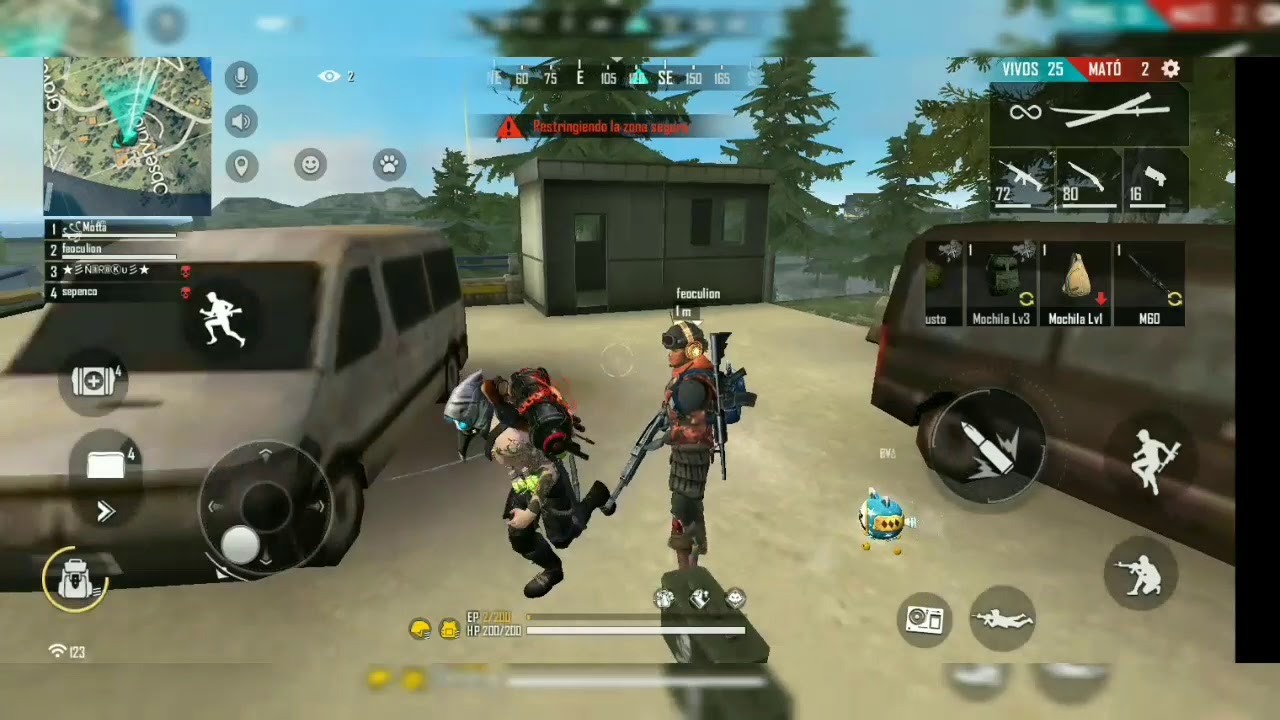 (MOTTA)JUEGO FREE FIRE EN ESCUADRA CON MI HERMANO Y PRIMOS(les dejo el