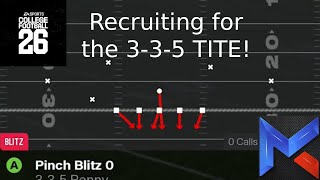 EA CFB 26 - Recruiting for the 3-3-5 TITE defense