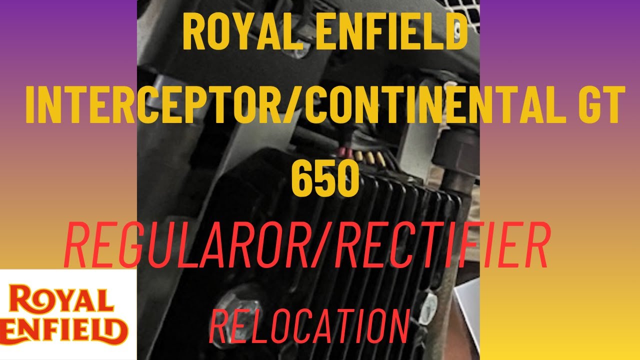 🇬🇧 How to Relocate the Regulator Rectifier on a 2019-25 Royal Enfield Continental GT Interceptor 650