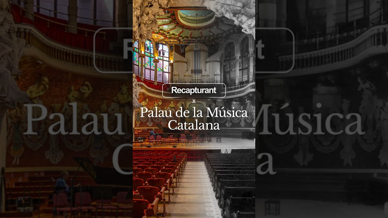 Recapturant x Palau de la Música Catalana: l'escenari #barcelona #palaudelamúsica #recapturant