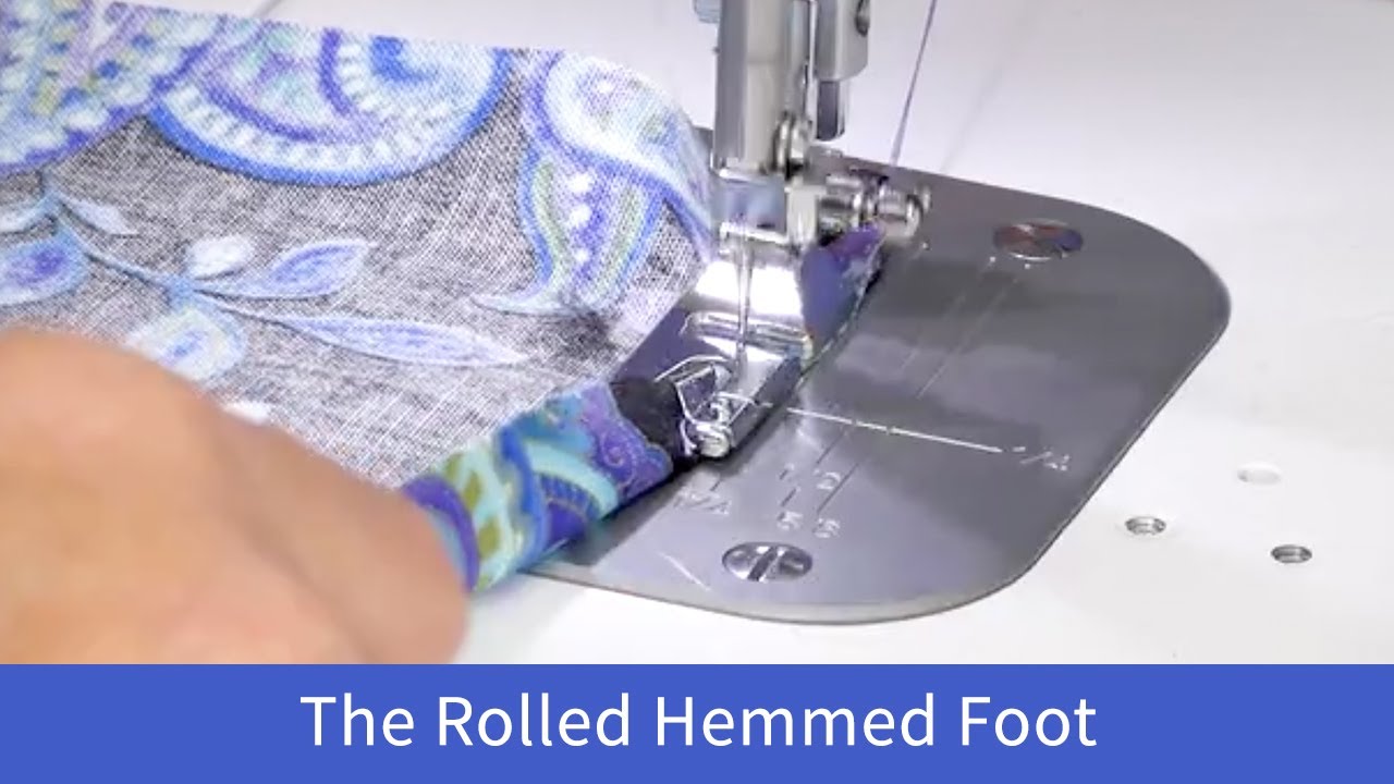 The Rolled Hem Foot on the Baby Lock Accomplish 