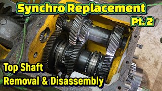 Synchro Top Shaft Removal and Disassembly - John Deere 3010 Synchronizer Replacement