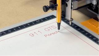 Teaching a robot to draw a Porsche 911.