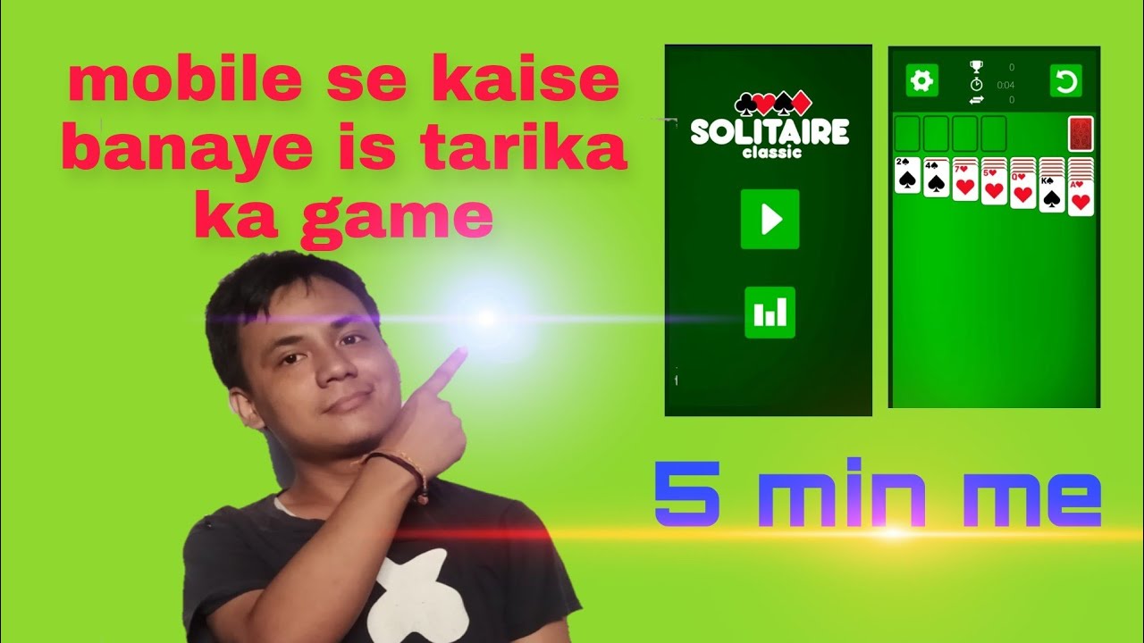 how to make solitaire card game in mobile 2020| card game kaise banaye