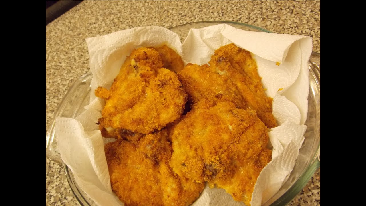 Crispy Oven Fried Chicken; Quick and Easy; by Hubby and 