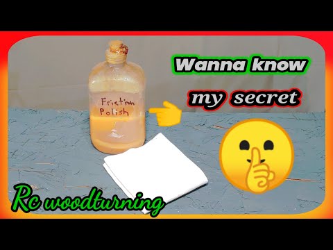 wood turning my friction polish mix & application