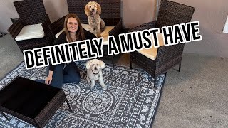 Garvee Reversible Outdoor Rug 5x8 for Patio - Review