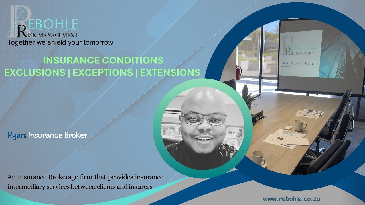 Key Insurance Conditions: EXCLUSIONS | EXCEPTIONS | EXTENSIONS - YouTube