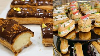 ها الجديد📢 مملحات اكلير راقيين بعجينة الشو الناجحة. المالح و الحلو 😍 Éclairs salés et sucrés