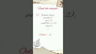 C Code Puzzler: Guess the Result! | YouTube Shorts Quiz 9 | C beginner