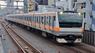 JR東日本中央線E233系T6編成中央特快高尾行き国立駅通過(2025/1/21)