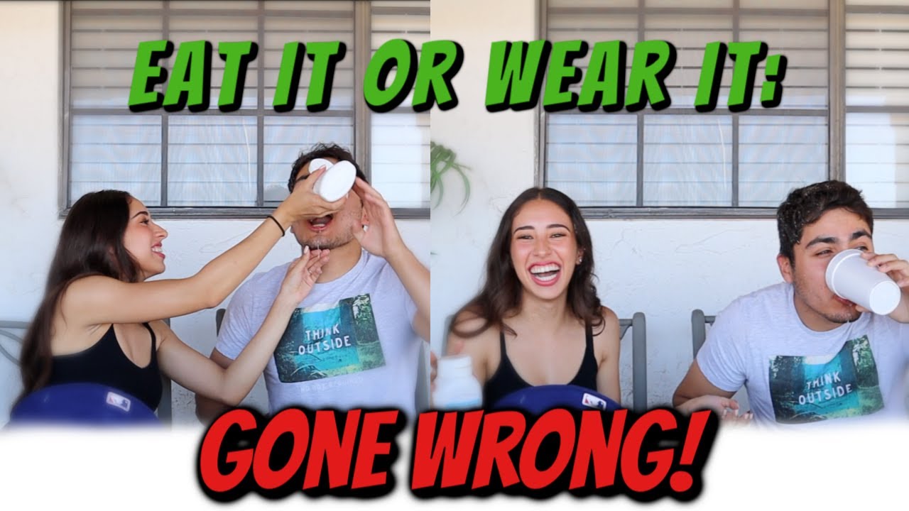 EAT IT OR WEAR IT CHALLENGE // GONE WRONG! // MUST WATCH // Ashley Marie
