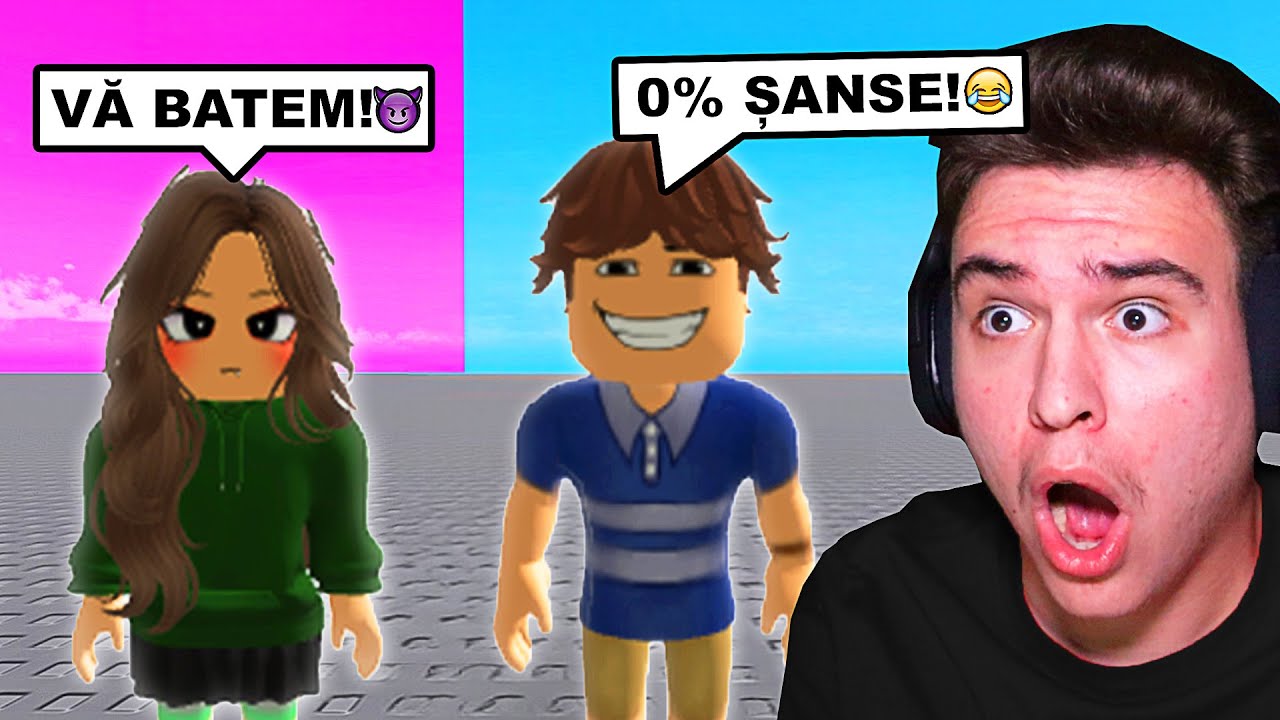 *BĂIEȚI* vs. *FETE* În Roblox Rivals ... !