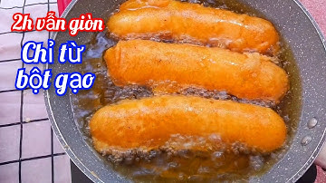 Chuối Chiên -Cách Pha Bột Chiên Chuối Giòn Xốp  Rất Ngon Dễ Làm Chỉ Từ Bột Gạo