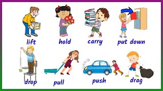 Body motion verb|English Verbs of Body movement|Common Verbs for Expressing Body Movement|Vocabulary