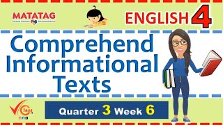 English 4 Quarter 3 Week 6 Revised K-12 | Comprehend Informational Texts | Procedural Text