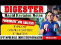 D-203 | Types of Complexometric Titration -  Pharmaceutical Analysis | Rapid Revision Notes for GPAT
