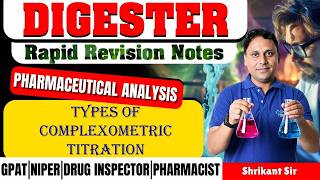 D-203 | Types of Complexometric Titration -  Pharmaceutical Analysis | Rapid Revision Notes for GPAT
