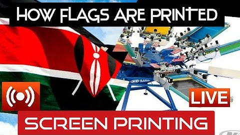 HOW FLAGS ARE PRINTED/MADE SCREEN PRINTING