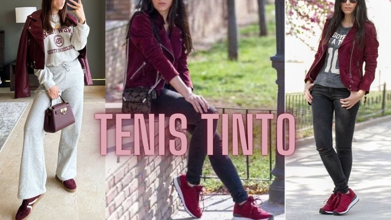 Modernos Atuendos Con Tenis Tintos Para la Temporada💥Modern Outfits With Red Tennis For The Season🔅
