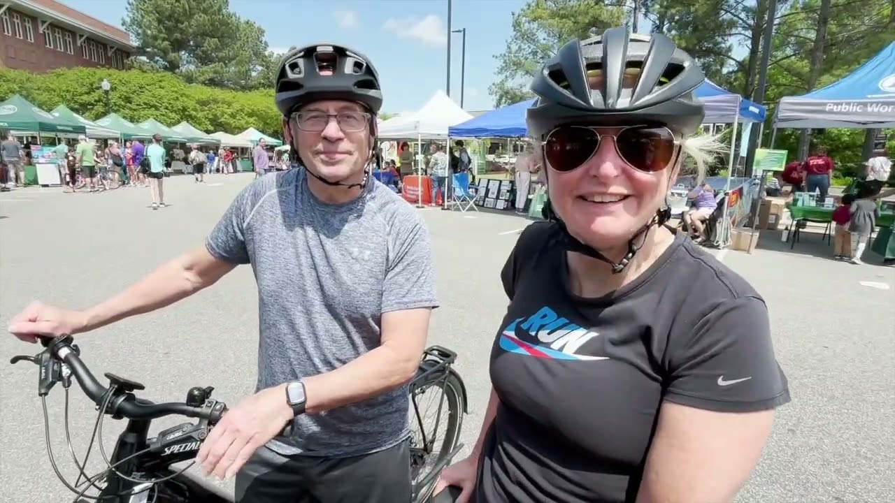 E-bike test rides at Apex's Earth Day Celebration