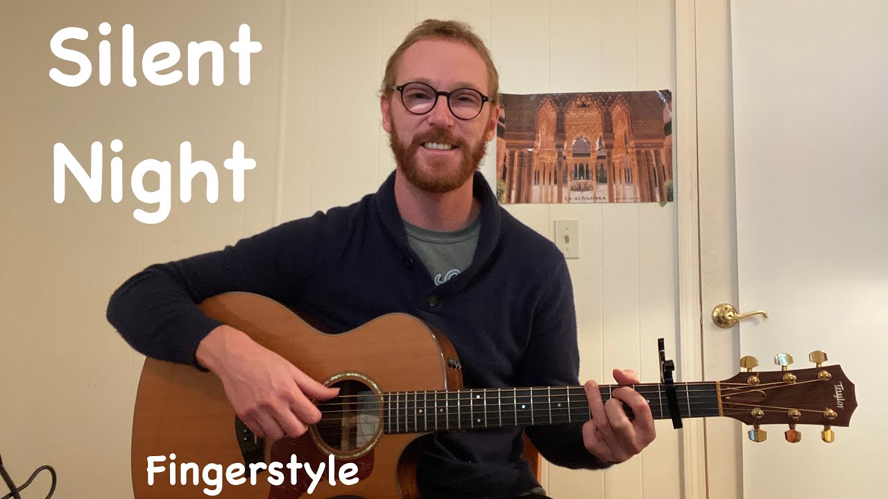 Silent Night Guitar Lesson Fingerstyle Tab YouTube