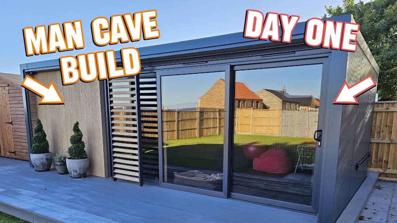 Man Cave Build - Day 1 - YouTube