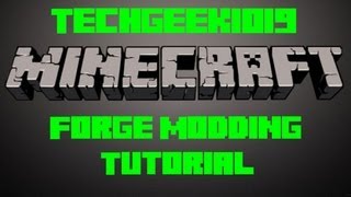 Forge Modding Tutorial #1 [1.5.2]: Starting the Mod