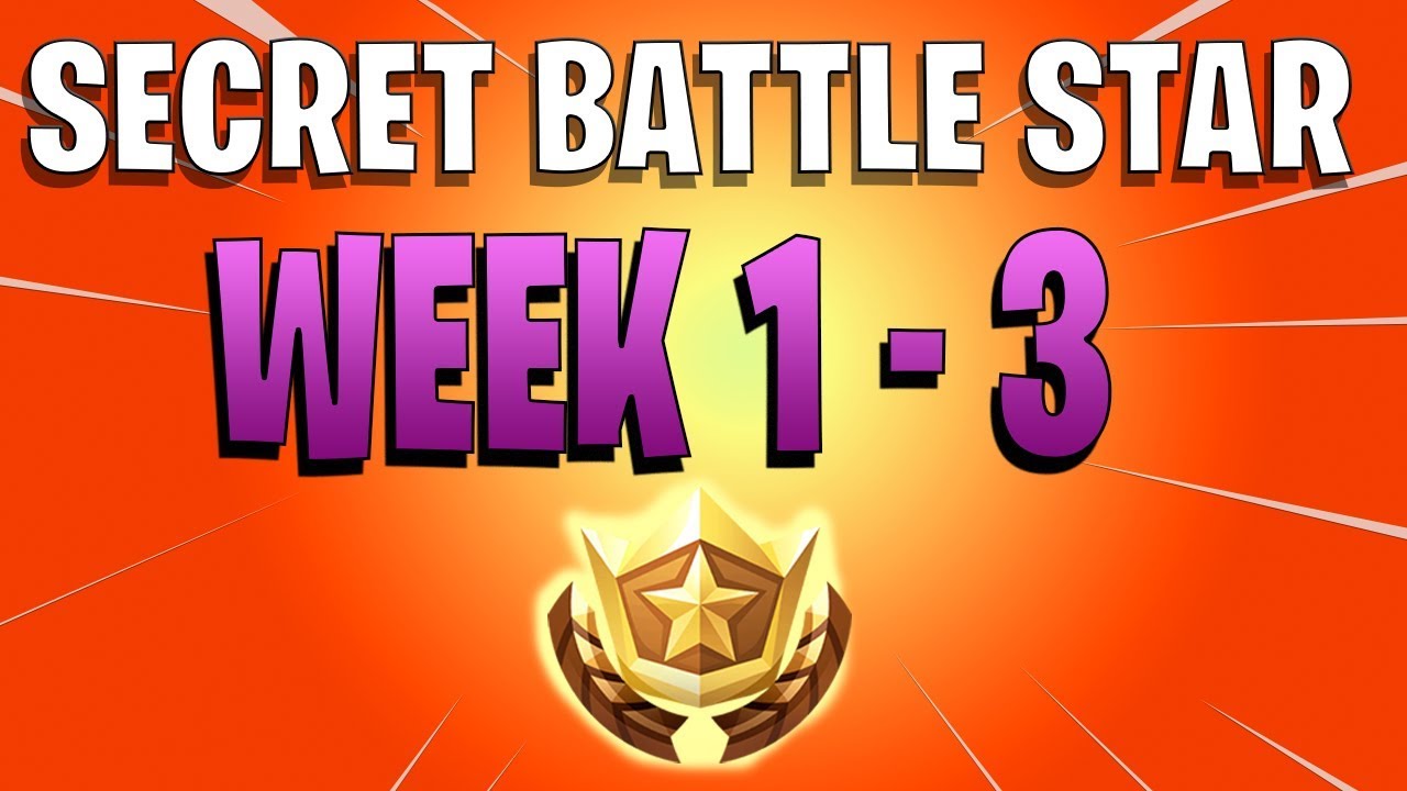 ALL Fortnite season 7 SECRET Battle Star Locations week 1 TO 3 And BANNERs