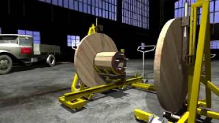 cable drum construction detailed view