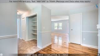 Priced at $339,000 - 1147 Quail Drive, Charleston, SC 29412