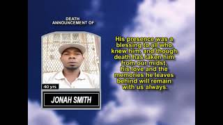 Jonah Smith ~ Short Obituary