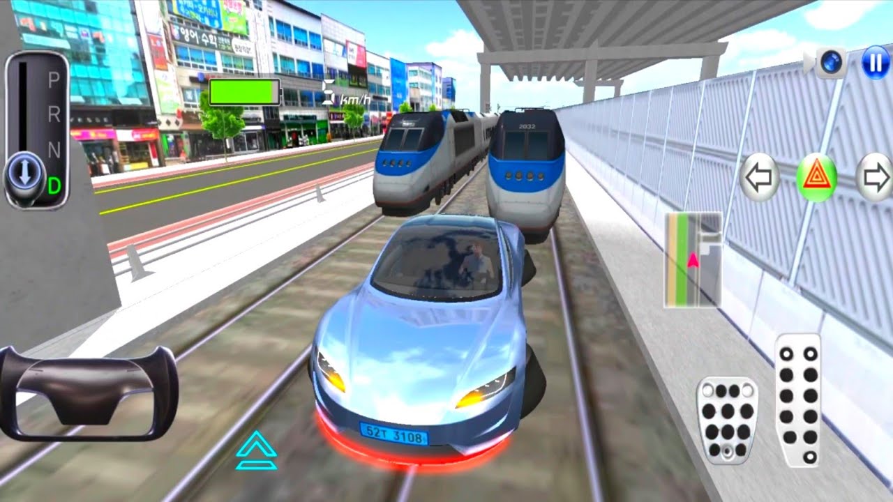 New Electric EV Flying Car vs Bullet Train Race Driving - 3 D Driving Class 2026 - Android Gameplays