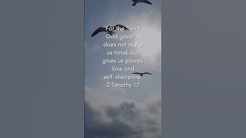 Thumbnail of 2 Timothy 1:7 🎶 #bible #memoryverse #verseoftheday #bibleverseoftheday #music #jesus #bibleverse