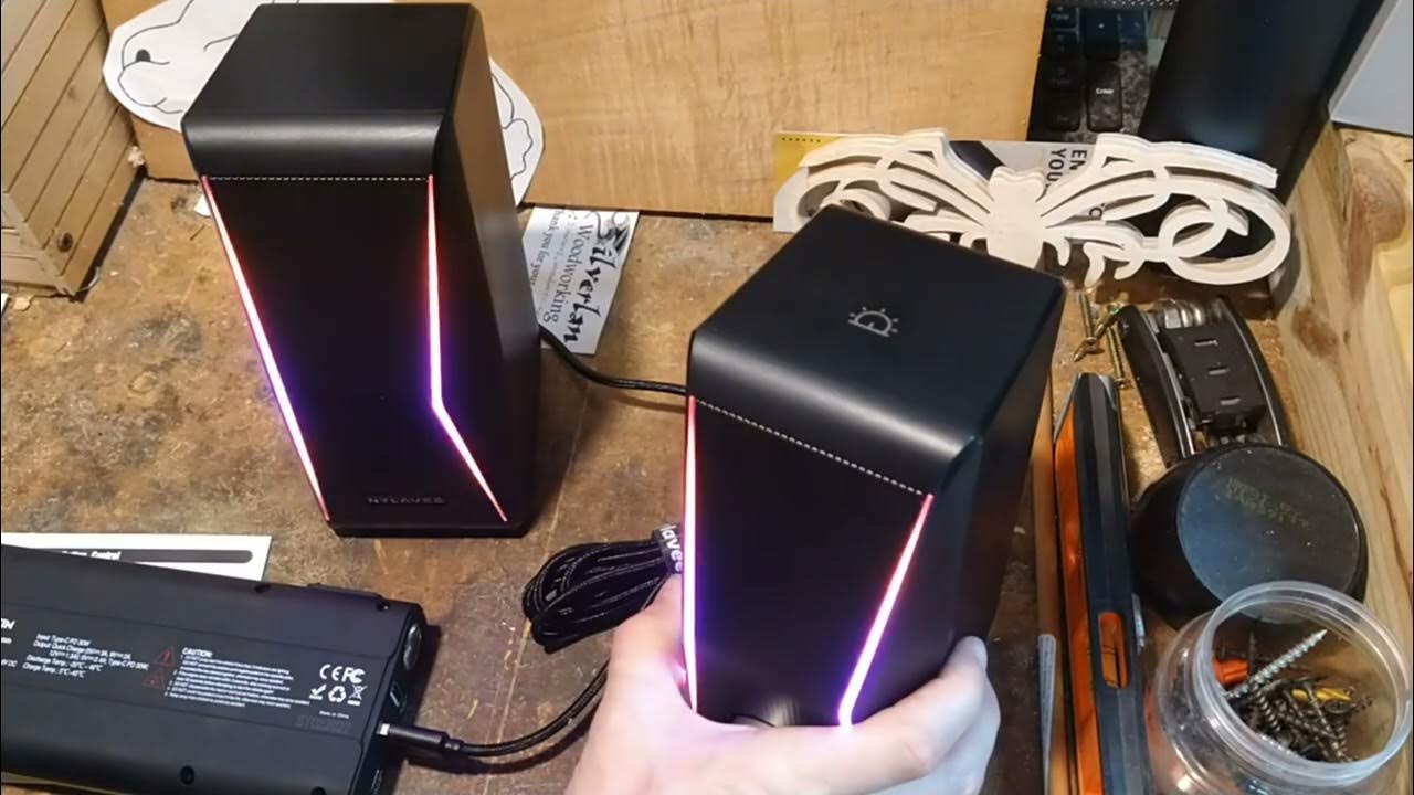 Nylavee Speakers Bluetooth and aux USB powered. - YouTube