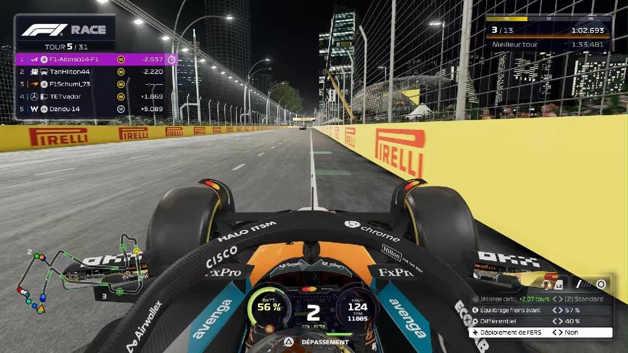 F1 25 Singapour course