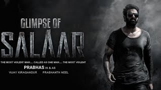 Glimpse of salaar official | pan india prabhas new movie salaar glimpse | fan made