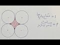 هندسه شعاع دایره ها رو داده مساحت ناحیه ی قرمز رو باید بدست بیاری 